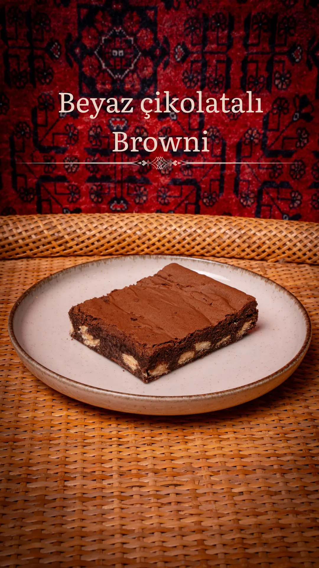 Beyaz Çikolatalı Browni